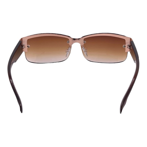 Stylish Shades! Rectangular  Frames Variated Amber Lens Unisex - Picture 6 of 7